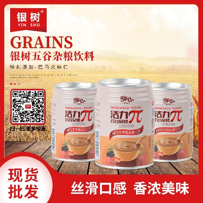 銀樹五谷雜糧飲料可代理加盟五谷飲品早餐奶 香濃絲滑16罐禮盒裝
