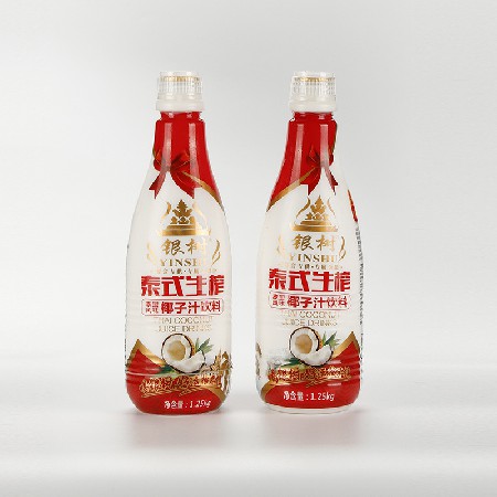 源頭廠家批發銀樹鮮榨系列清新口感椰子汁 6瓶裝1.25L濃郁椰子汁