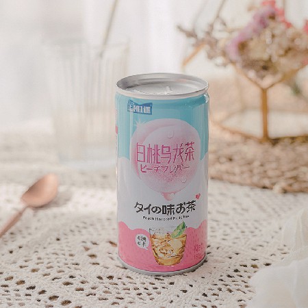 上班1逐桃味烏龍茶飲料180ml密桃烏龍茶微酸微甜超市門店飲料OEM